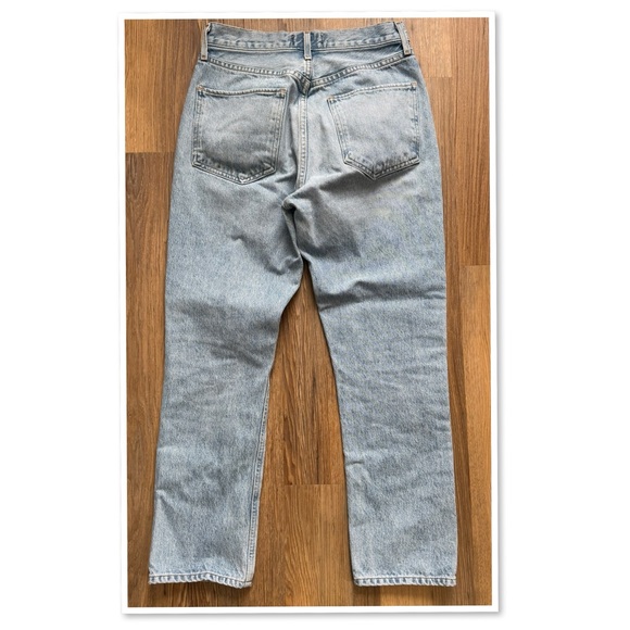 Agolde Riley High Rise Straight Cropped Jeans - Picture 3 of 12